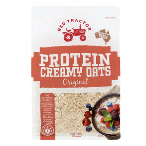 RED TRACTOR FOODS OATS WITH FLAX FLAKES - CREAMY S