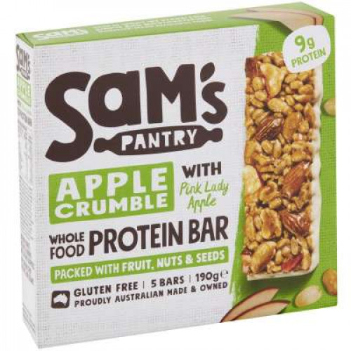 SAM'S PANTRY PROTEIN BARS APPLE CRUMBLE 190GM