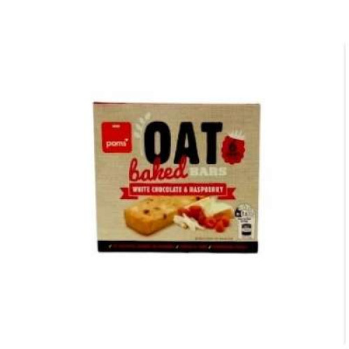 PAMS OAT BAKED BARS - WHITE CHOCOLATE & RASPBERRY