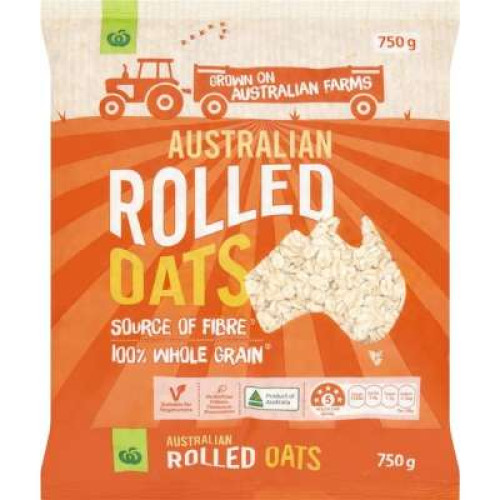 WOOLWORTHS ROLLED OATS TRAD 750G
