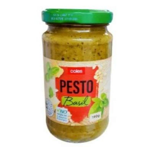 COLES PESTO BASIL 190G
