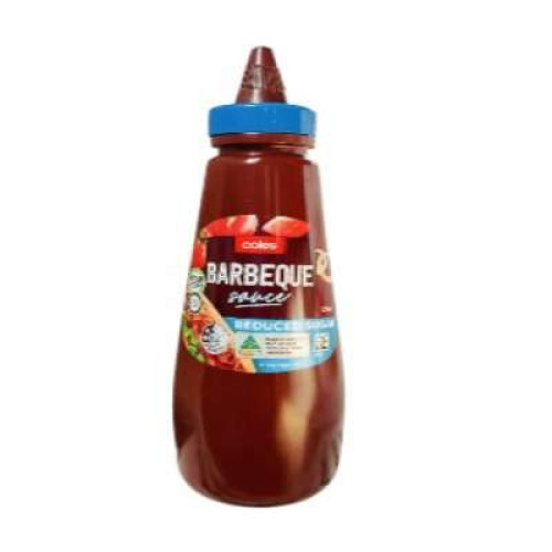 COLES 30% SUGAR REDUCED BBQ SAUCE 500ML