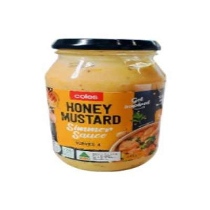 COLES SIMMER SAUCE HONEY MUSTARD 485G