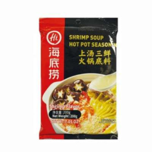 HAIDILAO HOT POT SEASONING-SHRIMP FLV 200G HAIDILAO HOT POT SEASONING-SHRIMP FLV 200G