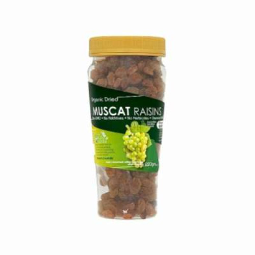 LOVE EARTH ORGANIC DRIED MUSCAT RAISINS 220G