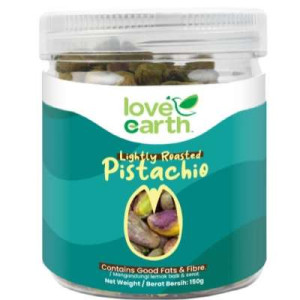LOVE EARTH LIGHT ROASTED NATURAL PISTACHIO 150G