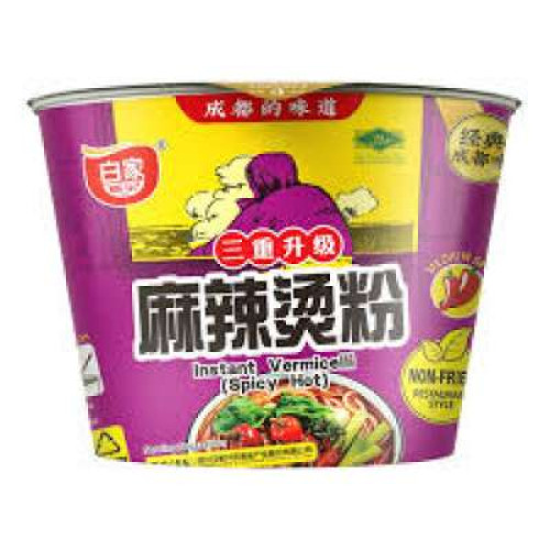 BAIJIA INSTANT VERMICELLI SPICY HOT BOWL 105G