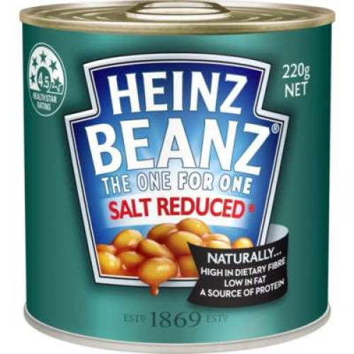 HEINZ THE ONE FOR ONE - BAKED BEANS - SALT REDUCED