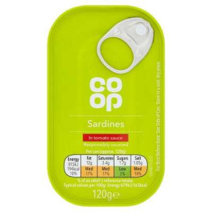 CO OP SARDINES IN TOMATO SAUCE 120G