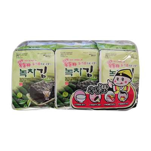 SHIN OCK DONG JA SEAWEED W GREEN TEA 4.5GX9'S