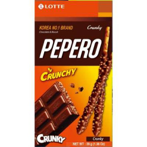 LOTTE PEPERO CRUNCHY CHOCO 39G LOTTE PEPERO CRUNCHY CHOCO 39G