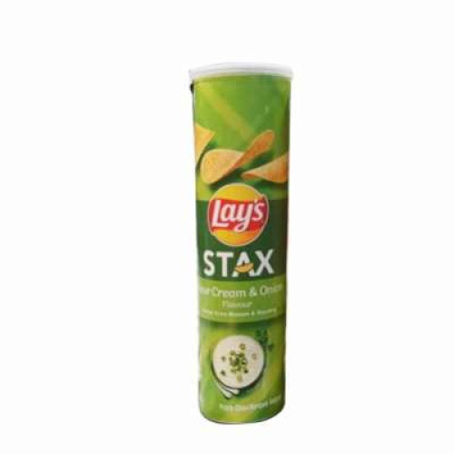 LAYS STAX SOUR CREAM (M) 135G