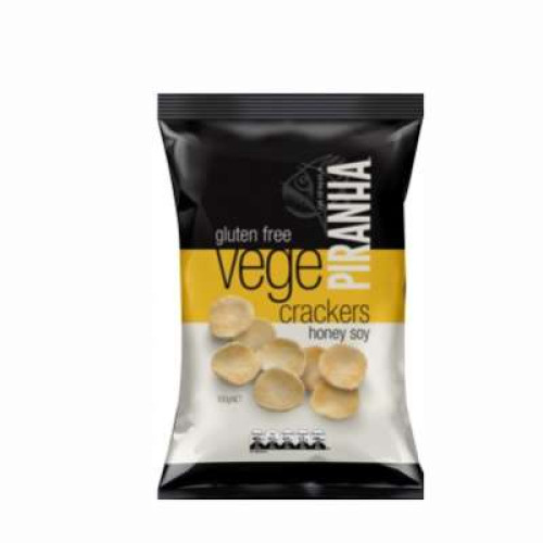 PIRANHA VEGE CRACKERS - HONEY SOY 100GM