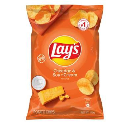 LAY'S P.CHIPS CHEDDAR & SOUR CREAM (CN) 170G