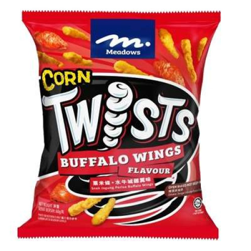 MEADOWS CORN TWISTS BUFFALO WINGS 60G