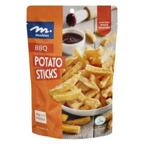 MEADOWS POTATO STICKS BBQ 100G