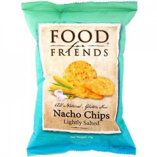 FOOD FOR FRIENDS YELLOW ROUND CHIPS 75G