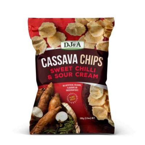 DJ & A CASSAVA VEGETABLE CHIPS SWEET CHILLI & SOUR