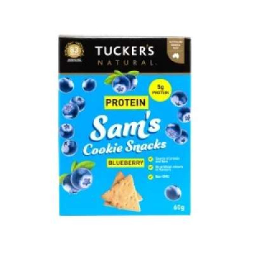 TUCKER'S NAT SAM'S COOKIE SNACKS BLUEBERRY 60G