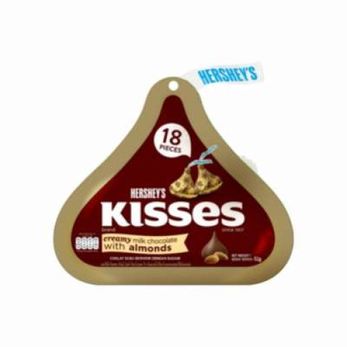 HERSHEYS KISSES CREAMY M.CHOCO ALMD 82G