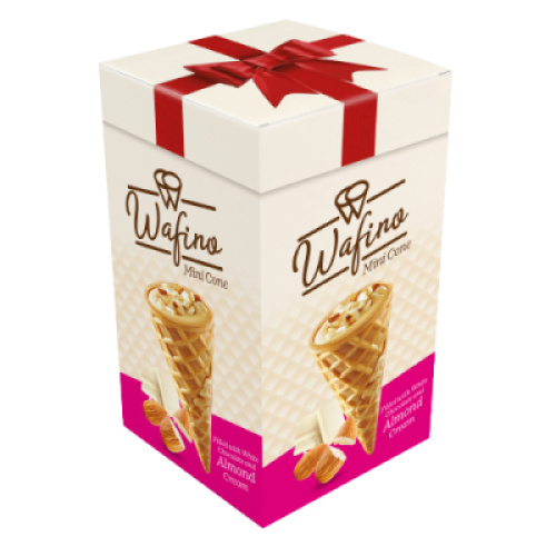 WAFINO MINI CONE CHOCO-ALMOND CREAM 150G