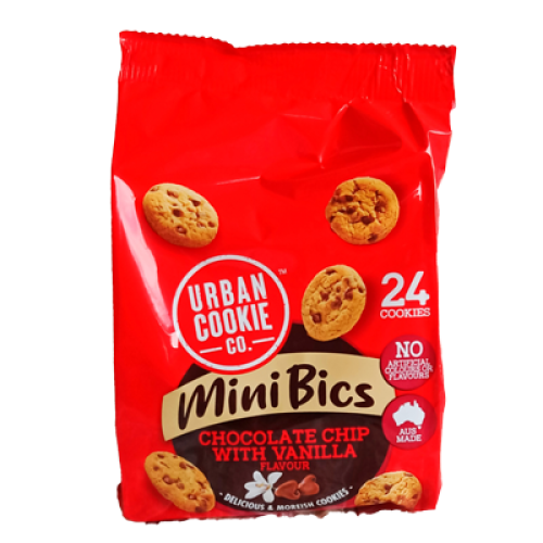URBAN COOKIE CO MINI BISCUITS CHOCOLATE CHIP WITH 