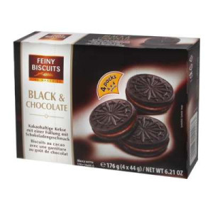 FEINY BISCUITS COOKIES BLACK [A] CHOCOLATE 176G