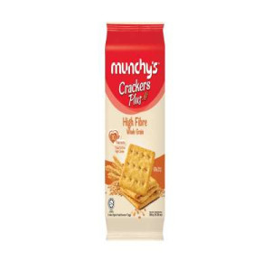 MUNCHY'S CRACKERS PLUS HIGH FIBRE WHL GRAIN300G MUNCHY'S CRACKERS PLUS HIGH FIBRE WHL GRAIN300G