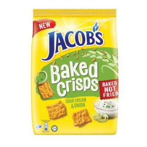 JACOB BAKED CRISPS 229 G SOUR CREAM 