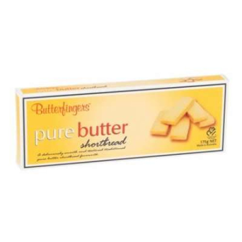 BUTTERFINGGERS PURE BUTTER GINGER SHORTBREAD 