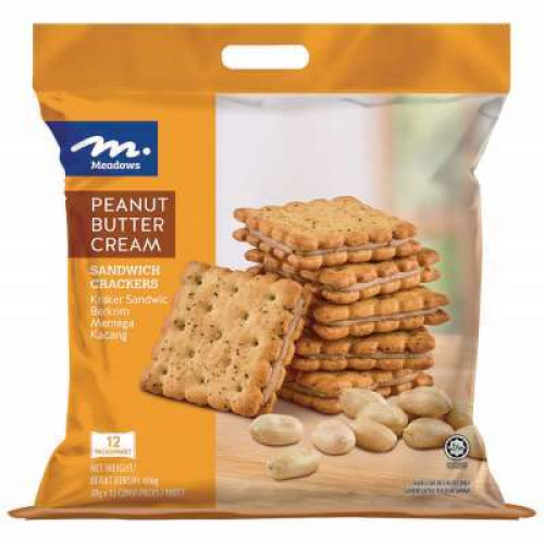 MEADOWS B-SANDWH CRACKER PN BT CRM 456G