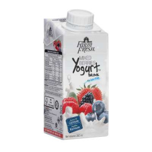 FARM FRSH YGRT DRINKS 200ML-MIX BERRIES