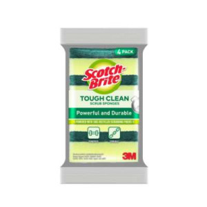 SCOTCHBRITE 21-B SCOURING SPONGE 4PCS SCOTCHBRITE 21-B SCOURING SPONGE 4PCS