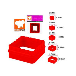 JKR BK216 5PCS SQUARE SHAPE COOKIES SET