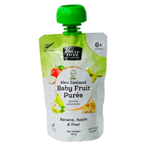 FRUIT HB FRUIT PUREE  BNN APPLE & PEAR 90G