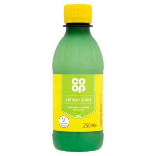 CO OP LEMON JUICE 250ML