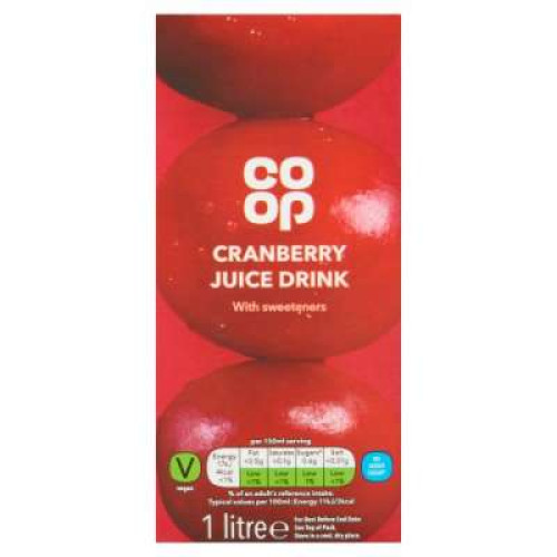 CO OP CRANBERRY DRINK NAS 1LTR