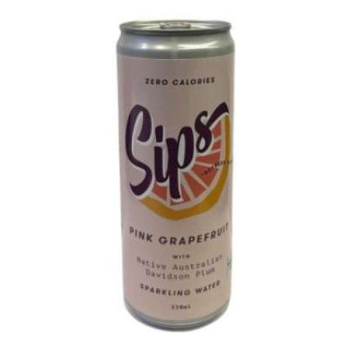 SIPS SPARKLING SOFT DRINK PINK GRAPEFRUIT 330ML