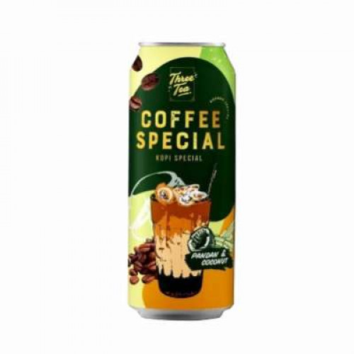 GREENLEAF THREE TEA - COFFEE SPECIAL-PANDAN 240ML