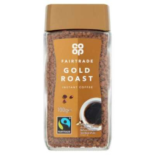 CO OP FAIRTRADE GOLD ROAST FREEZE DRIED 100G