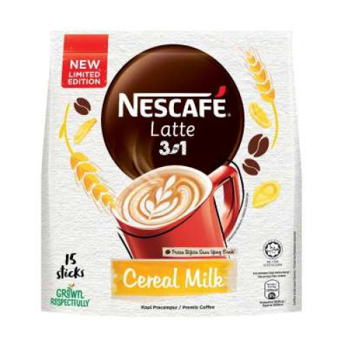 NESCAFE LATTE 3IN1 CEREAL MILK (15X25G)