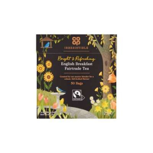 CO OP 50 FAIRTRADE ENGLISH BREAKFAST TEA 125G