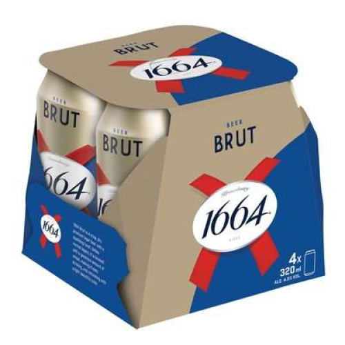 K 1664 BRUT CAN 320ML X4S