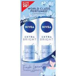 NIVEA (F) EB FRESH LAVIER SPRAY TWP 150ML X 2 NIVEA (F) EB FRESH LAVIER SPRAY TWP 150ML X 2