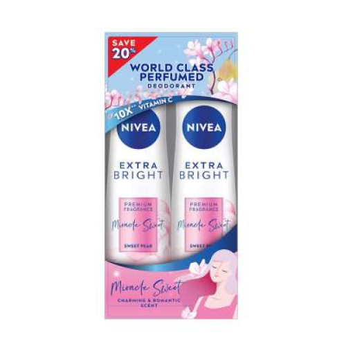 NIVEA (F) EB MIRACLE SWEET SPRAY TWP 150ML X 2