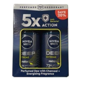 NIVEA DEEP EXTREME ROLL ON TWP (M) 50MLX2