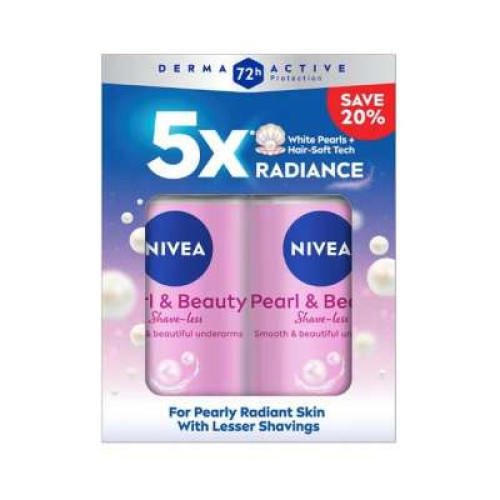 NIVEA(F)PEARL&BEAUTY SHAVELESS RO 50MLX2