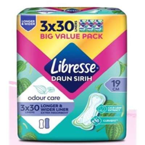 LIBRESSE ODOUR CARE LW SLIM PL 19CM 30SX3
