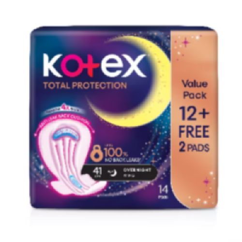 KOTEX TP OVERNIGHT WING 41CM 12S 
