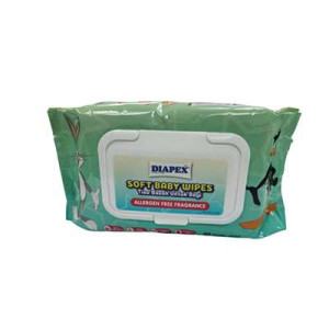 DIAPEX SOFT BABY WIPES FRAGRANCE 80SX2